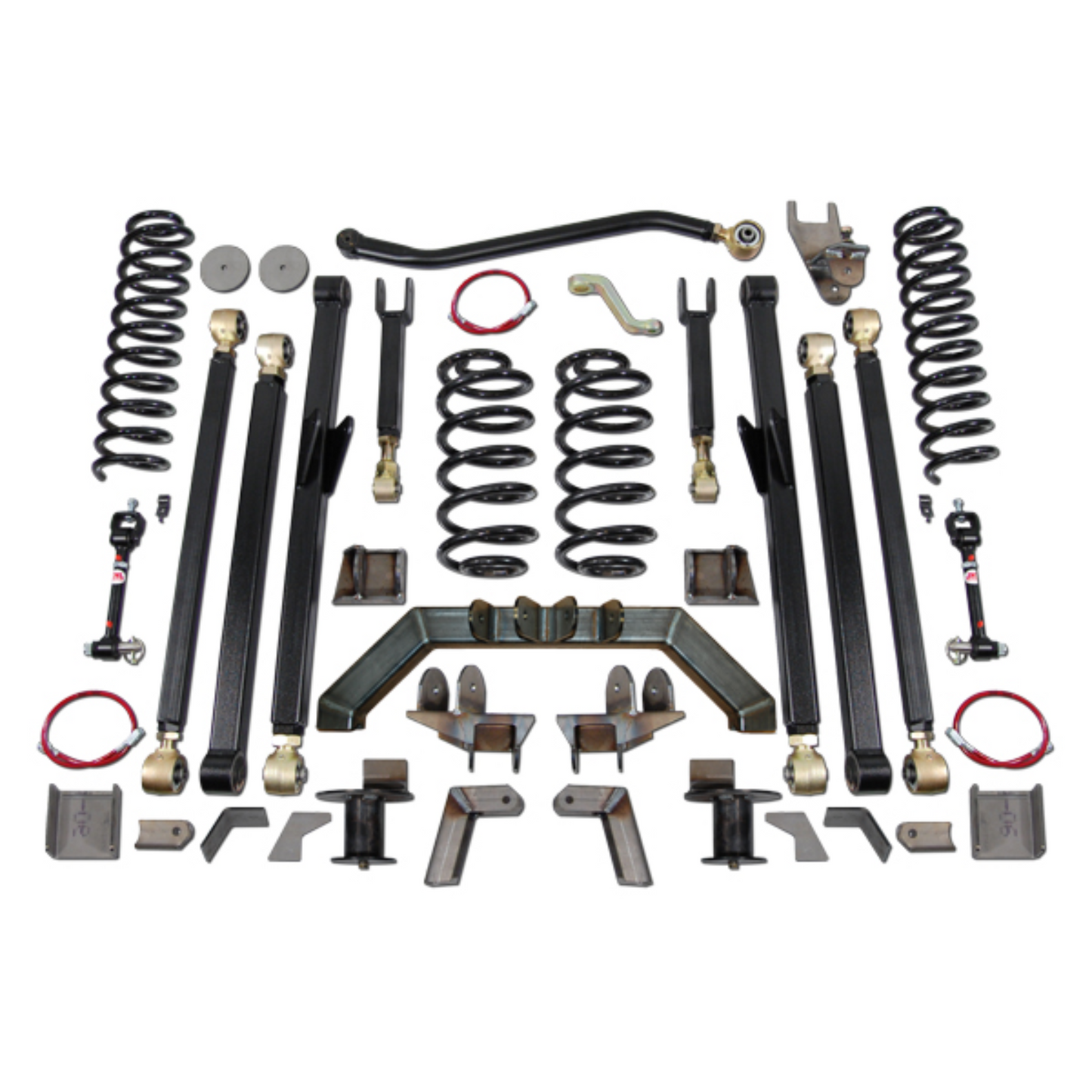 Jeep Wrangler 4.0" Long Arm Lift Kit with Rear 5" Stretch (97-06 TJ) - long arm