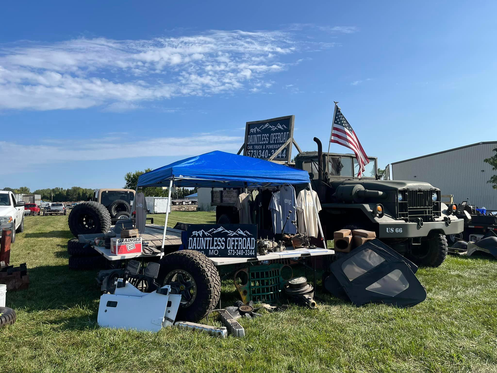 Dauntless Offroad booth at the Willy's Reunion